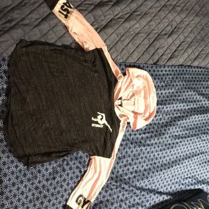 GIRLS YOUTH JUSTICE SZ 12 L/S HOODIE TOP VGUC